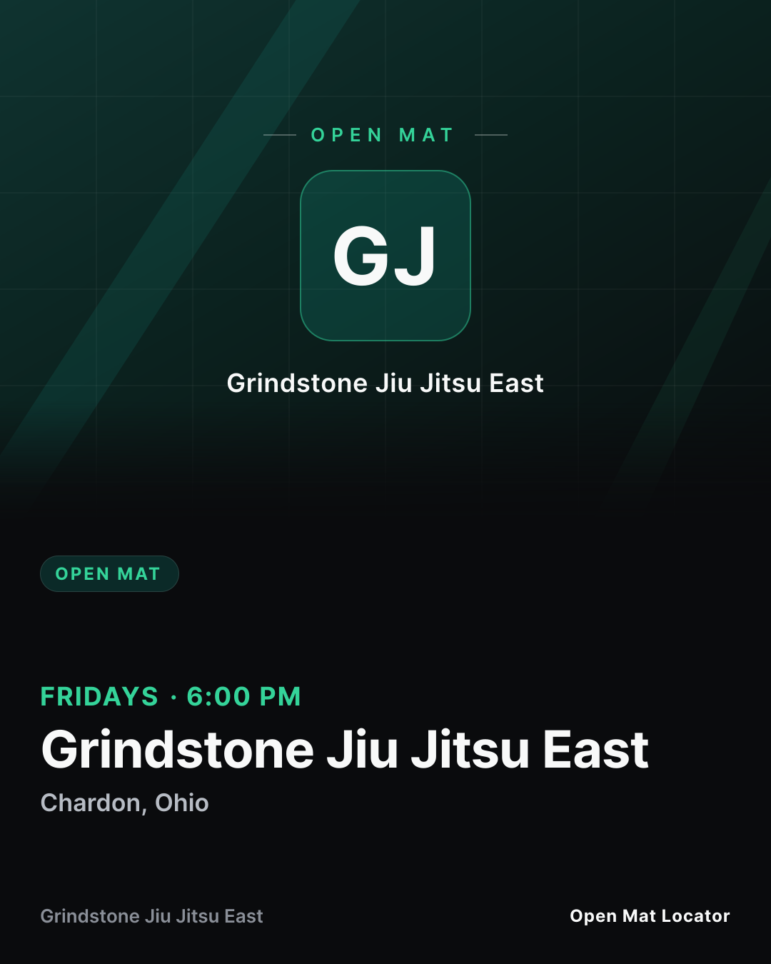 Grindstone Jiu Jitsu East Open Mat