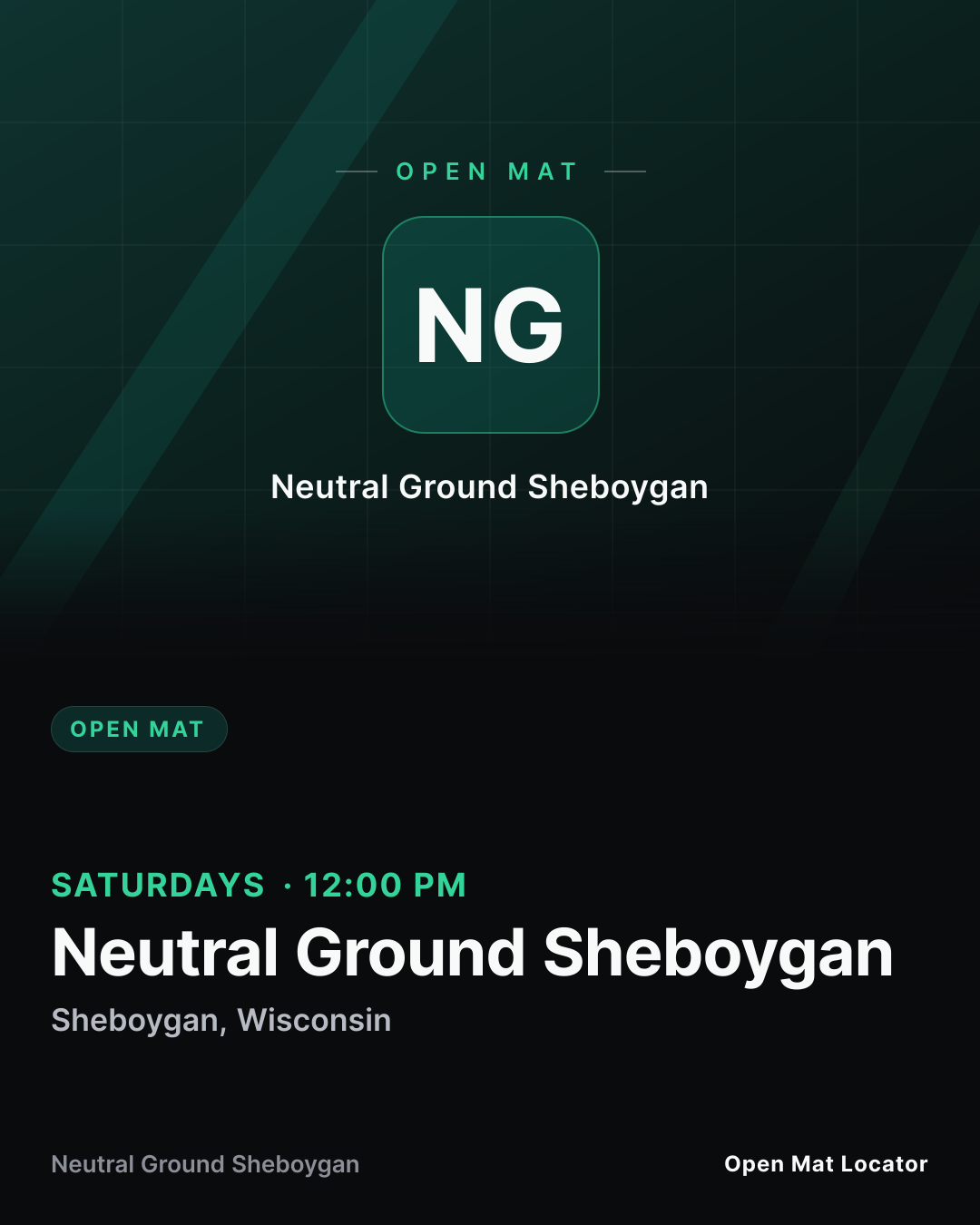 Neutral Ground Sheboygan Open Mat